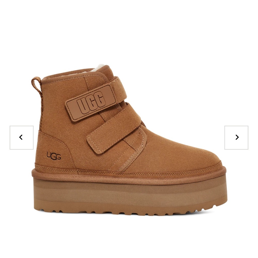 Worn once , like new with box- UGG NEUMEL PLATFORM (CHESTNUT)